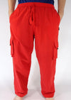Plain Cargo Cotton Trousers