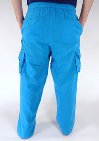 Plain Cargo Cotton Trousers