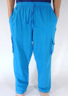 Plain Cargo Cotton Trousers