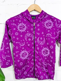 Celestial Zip Hoodtop