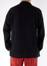 Plain Cotton Three Button Shirt