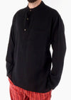 Plain Cotton Three Button Shirt