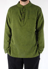 Plain Cotton Three Button Shirt