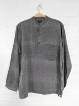 Plain Cotton Three Button Shirt