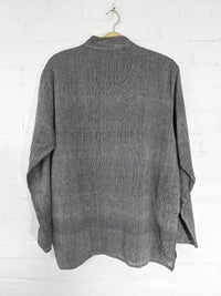 Plain Cotton Three Button Shirt