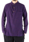 Plain Cotton Three Button Shirt