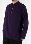 Plain Cotton Three Button Shirt