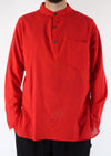 Plain Cotton Three Button Shirt
