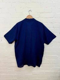 Plain Lace Up Short Sleeve Kurta