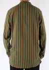 Stripe Cotton Three Button Shirt