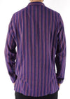 Stripe Cotton Three Button Shirt