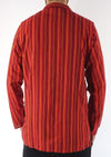 Stripe Cotton Three Button Shirt