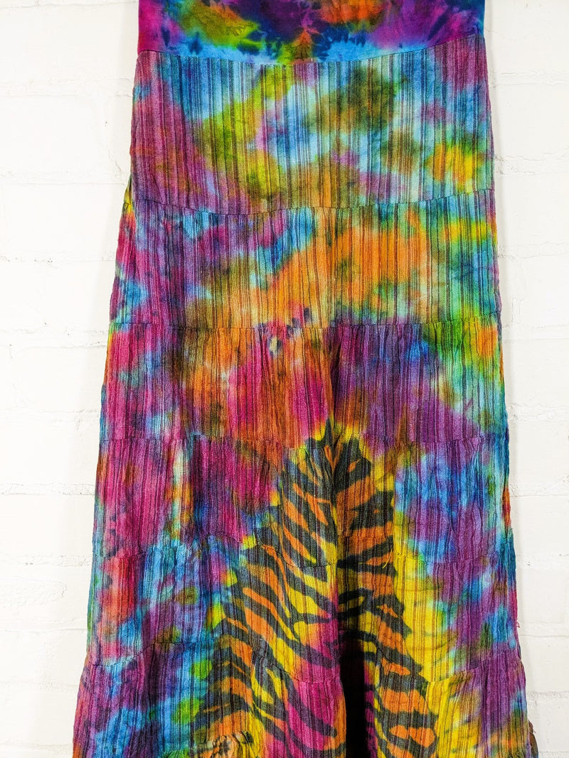 Tie Dye Long Tie Skirt