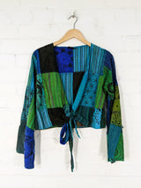 Long Sleeve Tie Top
