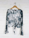 Long Sleeve Tie Top