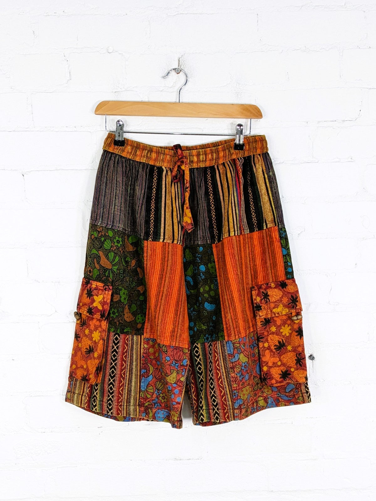 Patchwork Cargo Shorts