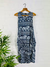 Assorted Elephant Print Midi Dress