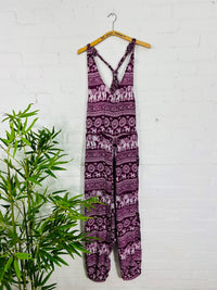 Elephant Print Dungarees