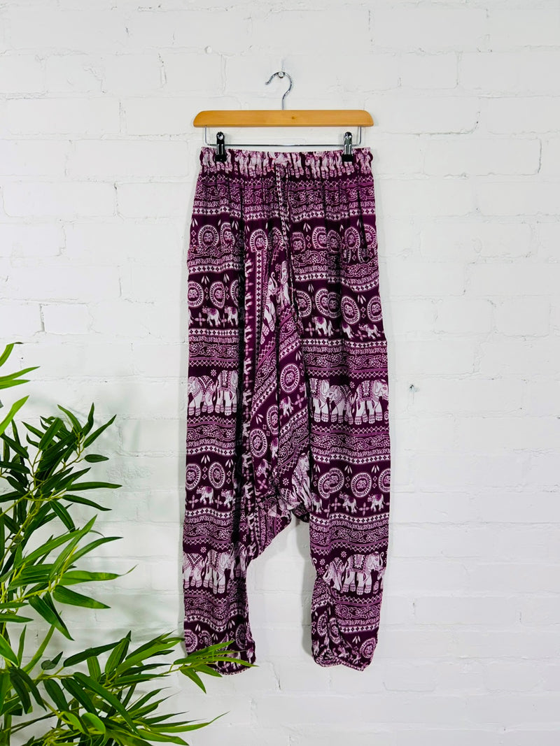 Elephant Print Afghani Trousers