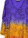 Dip Tie Dye Long Sleeve Dress