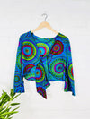 Bold Print Tie Top
