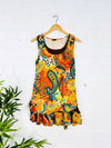 Floral Print Short Sleeveless Dress