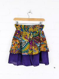 Floral Print Short Skirt