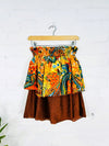Floral Print Short Skirt