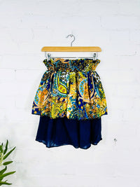 Floral Print Short Skirt