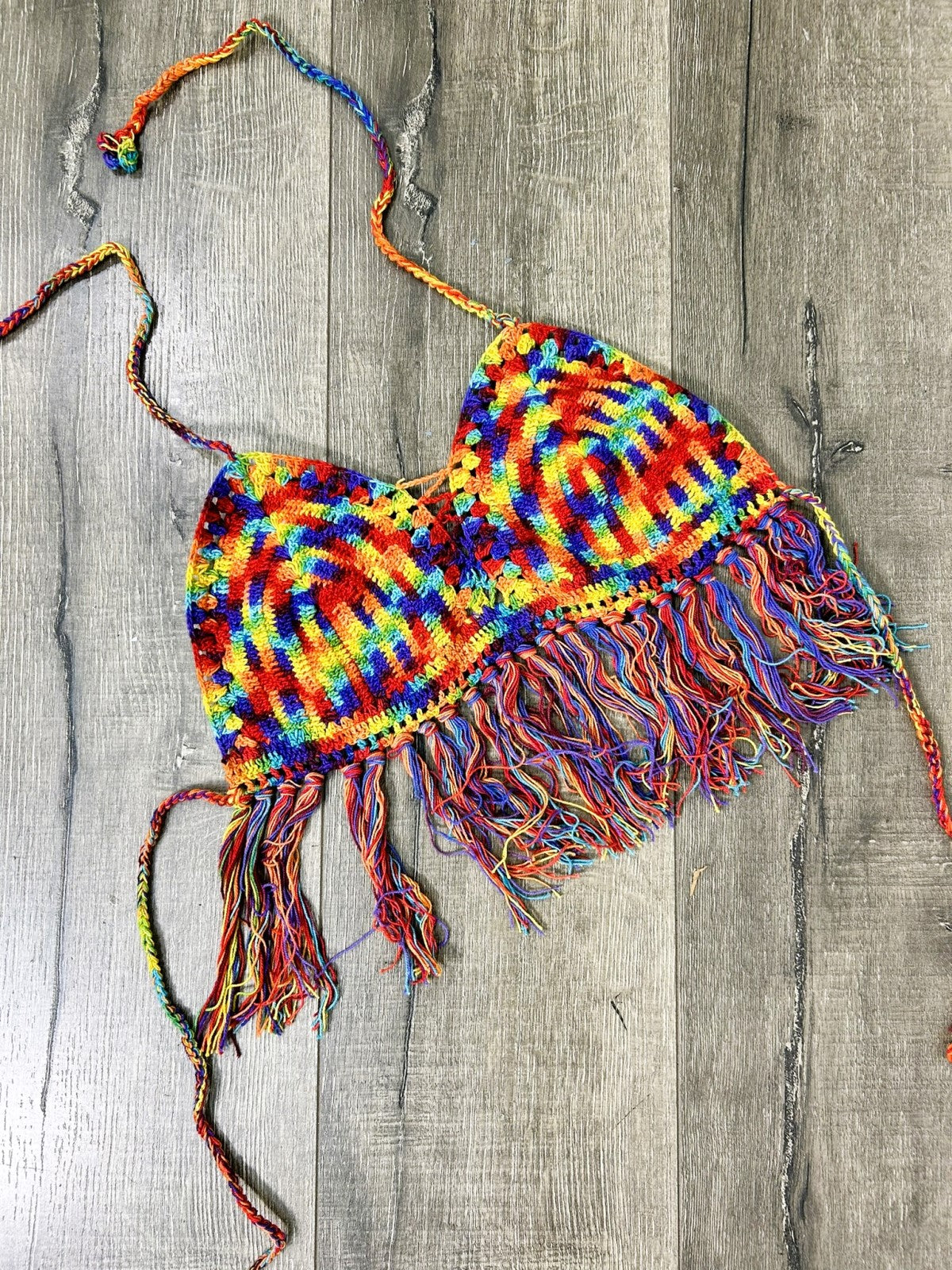 Crochet Bralette With Fringing