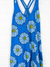 Daisy Print Short Strappy Dress