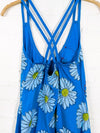 Daisy Print Short Strappy Dress