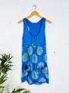 Daisy Print Short Sleeveless Dress