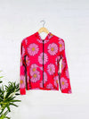 Daisy Print Zip Hoodie