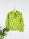 Daisy Print Zip Hoodie