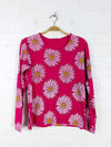 Daisy Print Long Sleeve T-Shirt