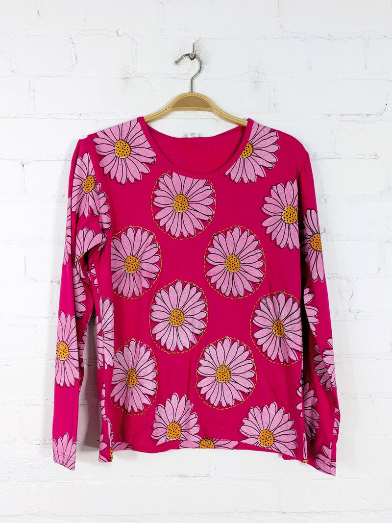 Daisy Print Long Sleeve T-Shirt