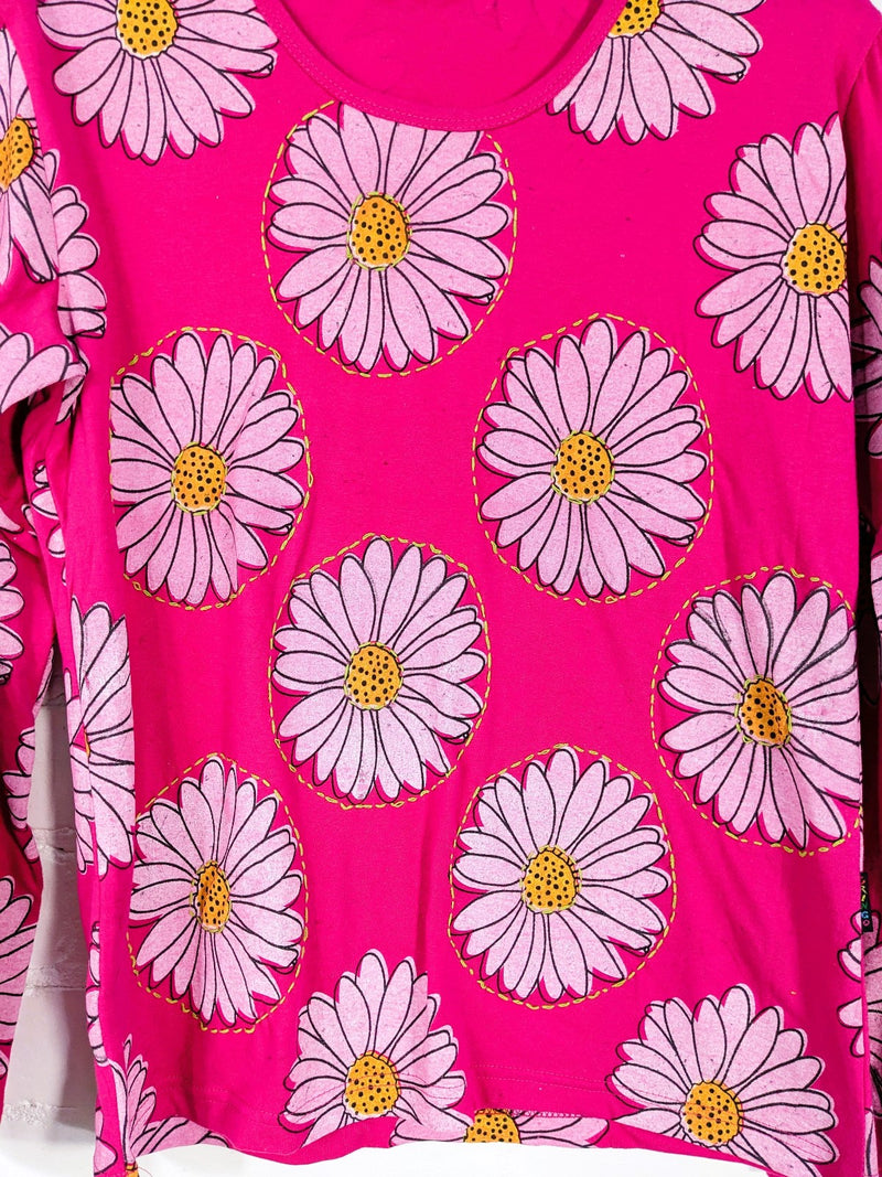 Daisy Print Long Sleeve T-Shirt