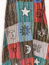 Patchwork Long Wrap Skirt