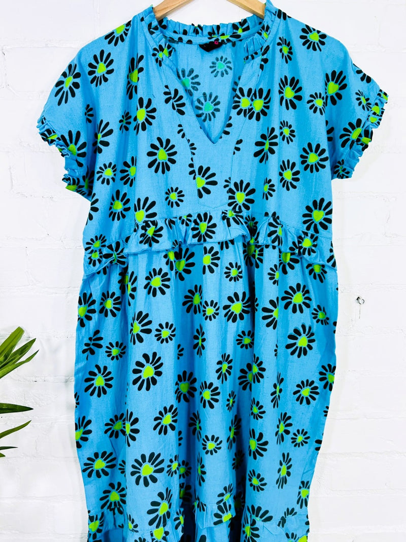 Short Sleeve Long Dress