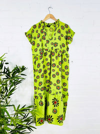 Short Sleeve Long Dress