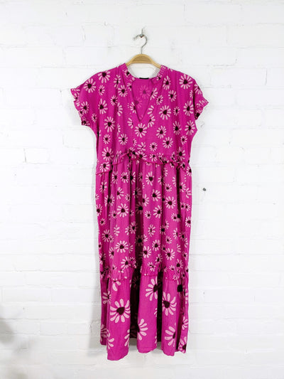 Short Sleeve Long Dress