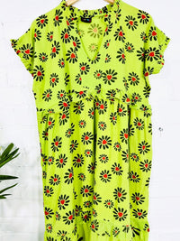 Short Sleeve Long Dress