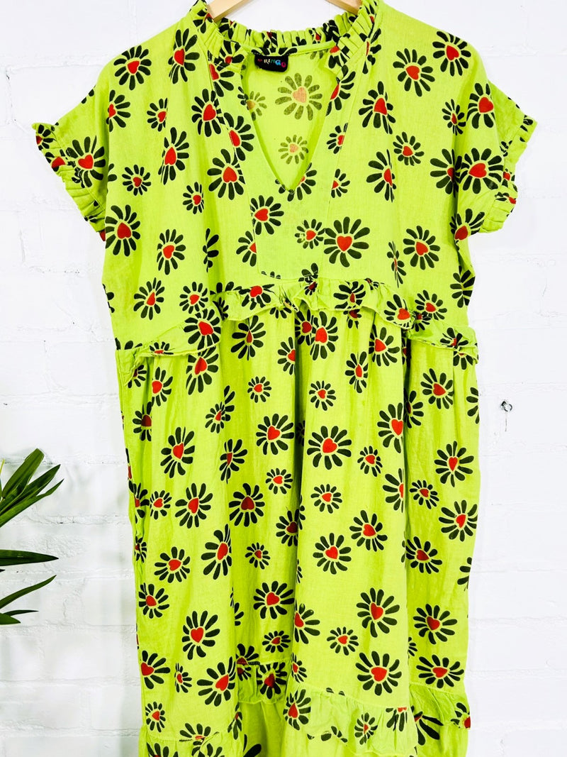 Short Sleeve Long Dress