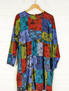 Patchwork Long Sleeve Dress