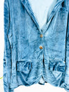 Velvet Long Sleeve Unlined Jacket