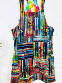 Gheri Patchwork Dungaree Dress