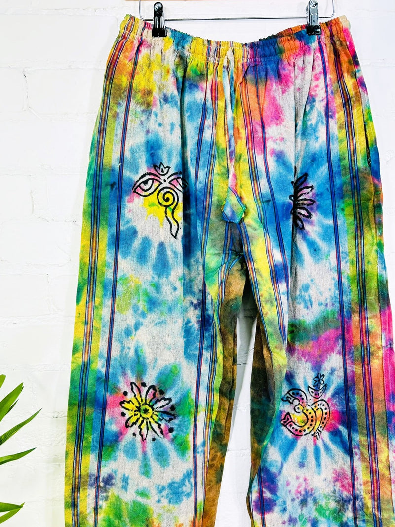 Tie Dye Straight Leg Trousers