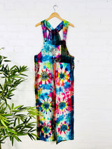 Tie Dye Long Straight Dungarees