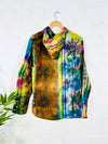 Tie Dye Hooded Zip Unlined Jacket